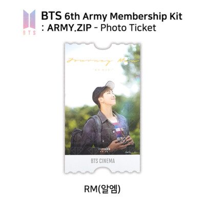 BTS Bangtan Boys 6th Army Official Goods Photo Ticket KPOP K-POP