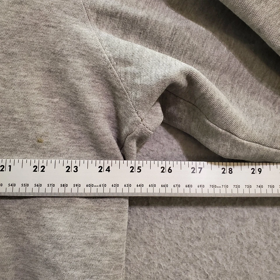 Sudadera DE COLECCIÓN Chicago Bulls Hombres XL Gris Sudadera con Capucha Adidas Logo Bordado LEER Foto 4 de 4