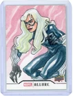 2022 Upper Deck Marvel Allure Sketch 1/1 - Black Cat - Leon Braojos