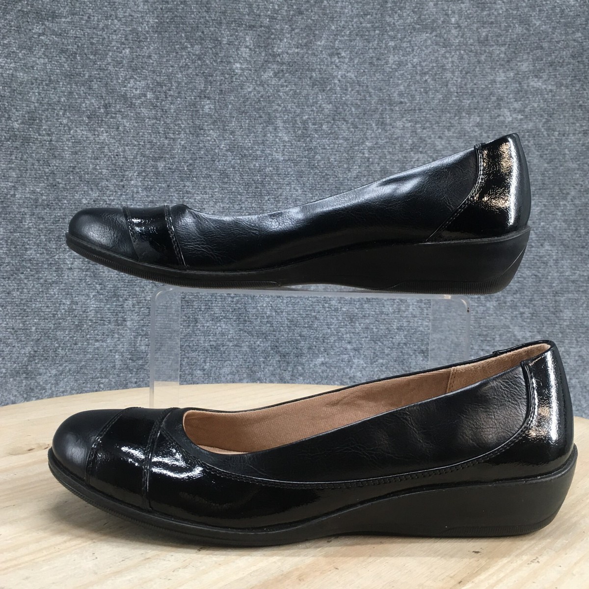 LifeStride Shoes Womens Ilara Slip On Wedge Loafer Pumps