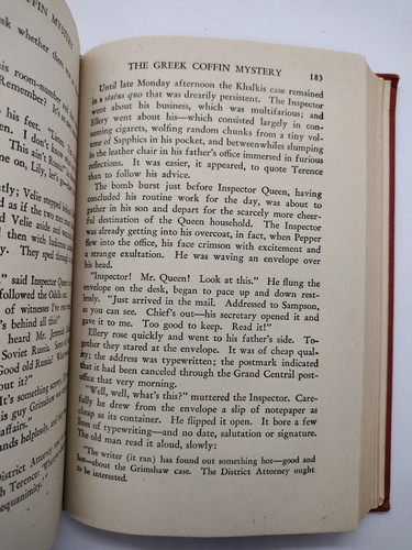 Ellery Queen 1932 The Greek Coffin Mystery Antique Vintage Book Hardcover - Picture 10 of 13