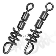 Sacacorchos de Pesca Giratorio Barril a Presión Rodante Giratorio Cambio Rápido Clip Conector