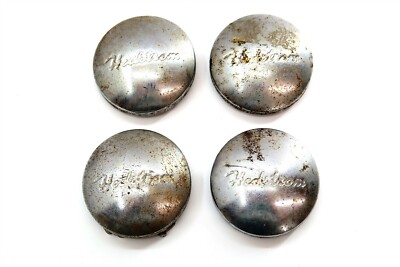 x4 Vintage HEDSTROM Hub Cap Center Dust Covers / Grease Caps Wheel Cover Set