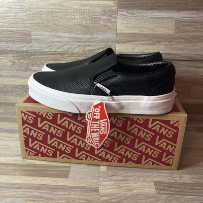 black leather vans size 5