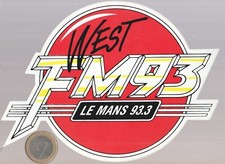 C25 2. Radio. WEST FM 93 . Le Mans 93.3