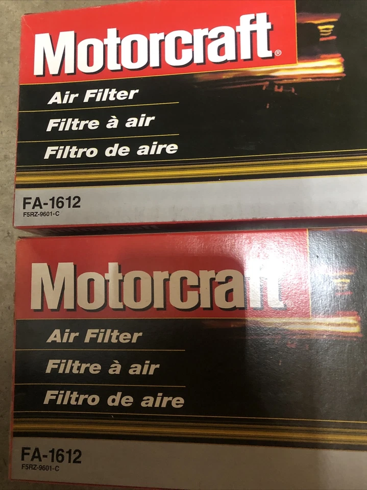 (2) FILTRO DE AIRE MOTORCRAFT FA-1612 PARA FORD CONTOUR & MYSTIQUE 99-02 COUGAR 95-00 Foto 2 de 4