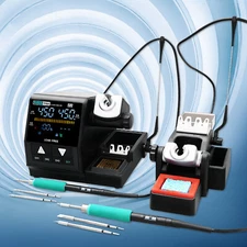 SUGON T60 160W Dual Station Soldering Station Soldering Iron Station w/ HandleuU