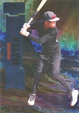 BRANDON MAYEA #42 2022 Skybox Metal Universe Champions RC YANKEES