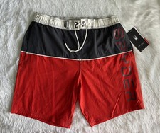 Spyder Swim Shorts Mens Large Red Swim Lining UV Protection Wicking Stretch