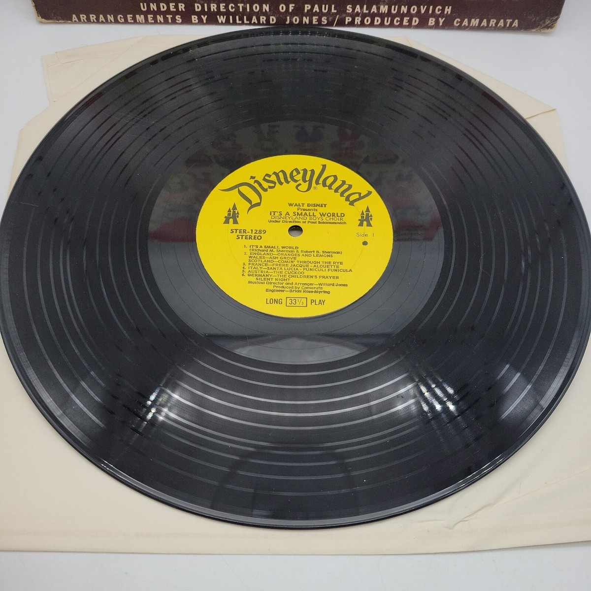 Walt Disney's, It's A Small World, Vinyl LP, 1965 Disneyland