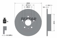 Bremsscheibe Suzuki T. SX4/VITARA 1.6 13-
