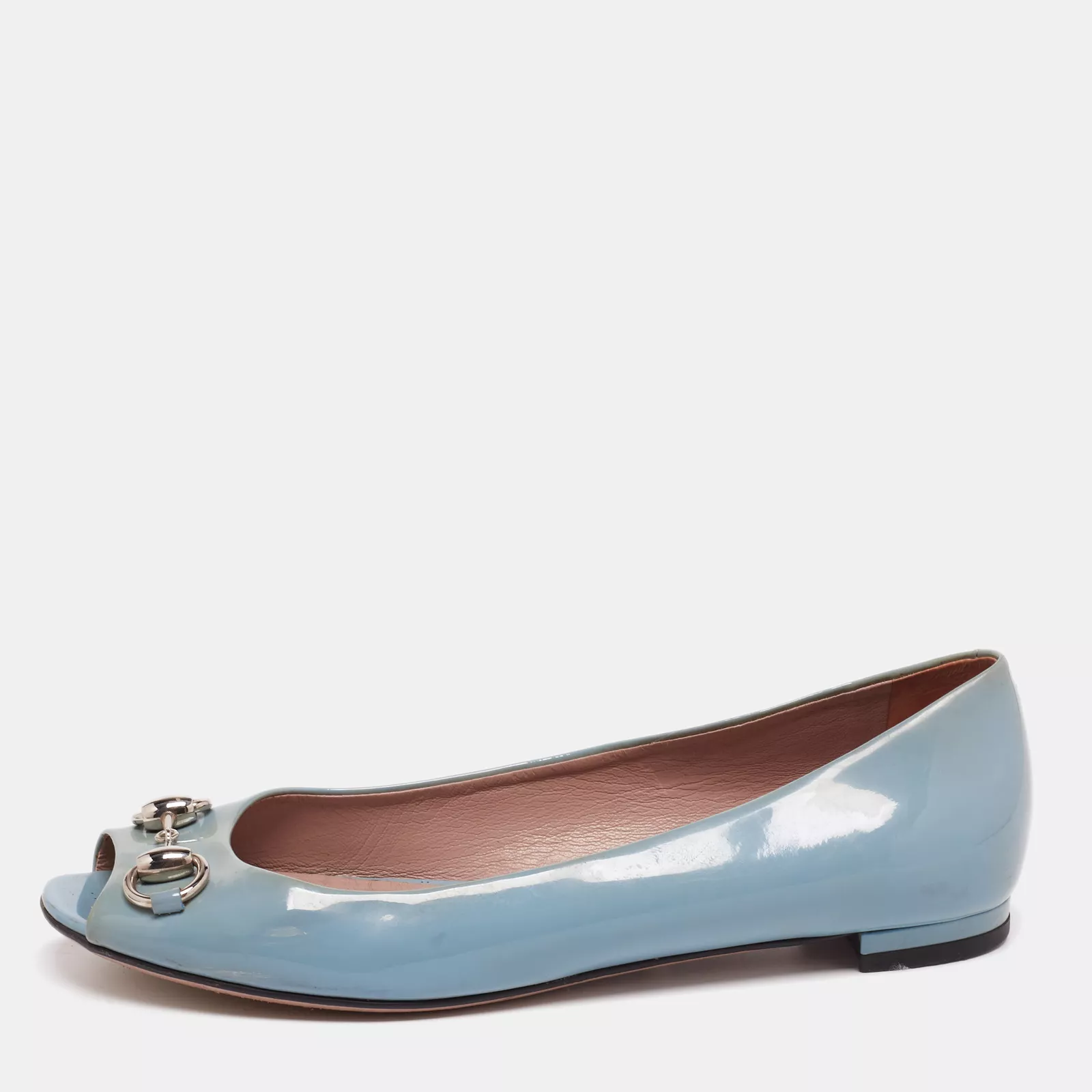 Plats plats de ballet orteil orteil peint gris Gucci taille 36,5