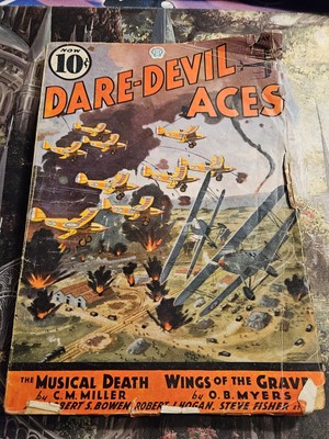 Daredevil Aces May 1936 Pulp C.M. Miller; Robert Sidney Bowen; William Hartley;