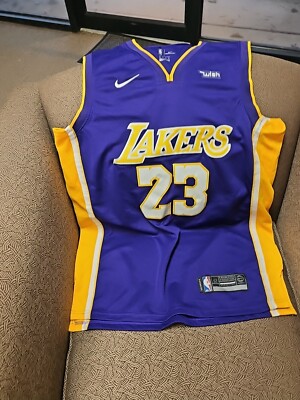 Lakers LeBron James #23 Nike Stitched Wish NBA Swingman Jersey
