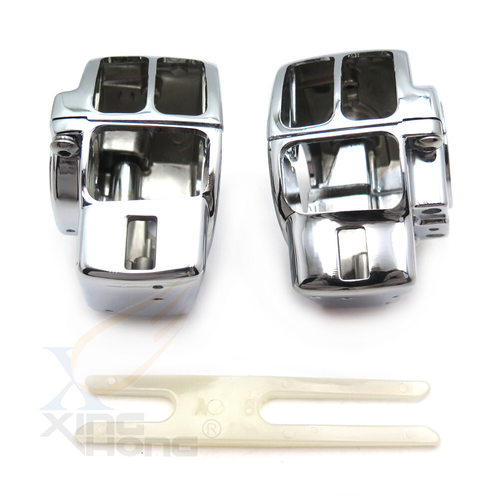 FLIX WIT ME 【専用】 Chrome Switch Housing Cover For Road Electra Glide FLHTC FLHT FLHX