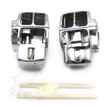 Chrome Switch Housing Cover For Road Electra Glide FLHTC FLHT FLHX FLTRX