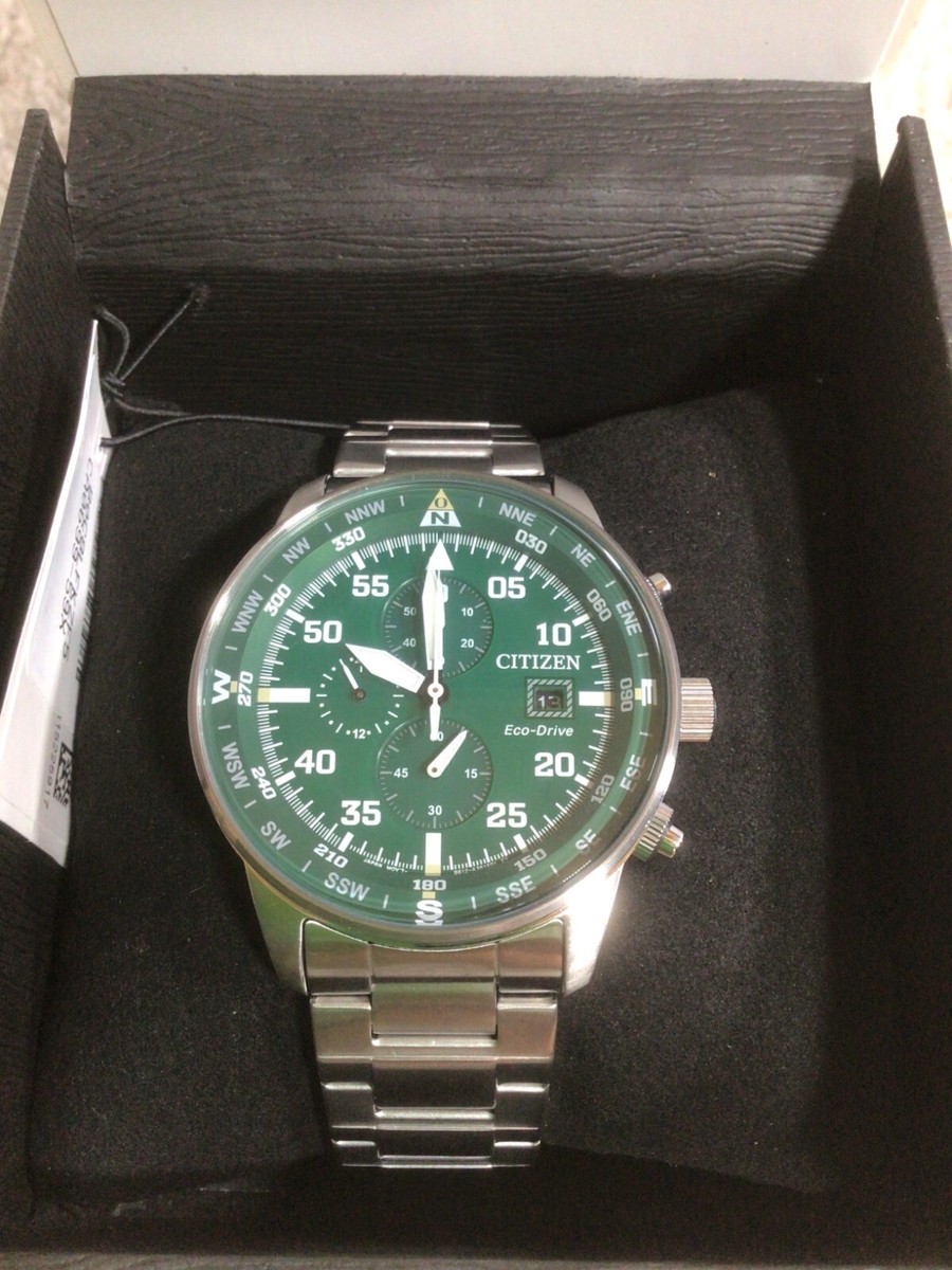チョビ Citizen Men's Sport Casual Chronograph Eco-Drive Silver Watch 44