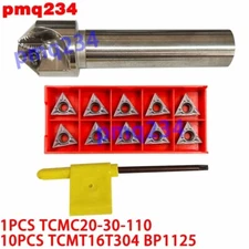 1PCS TCMC20-30-110 45° Indexable chamfering arbor+10PCS TCMT16T304 BP1125 insert