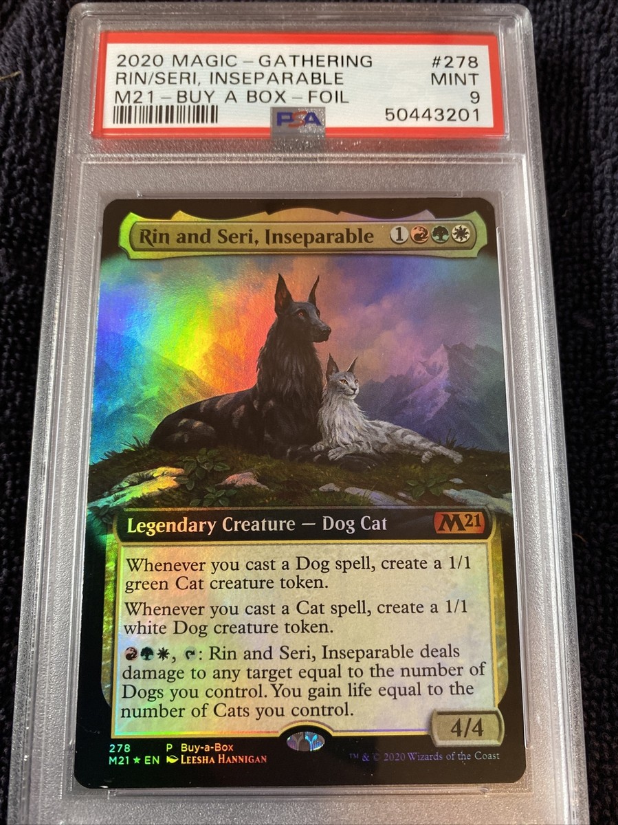 PSA 9 Mint Rin and Seri Inseparable Buy A Box promo foil mtg M21