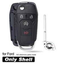 Smart Remote Flip Key Shell Case For Ford Ranger Bronco F-250 F-150 2013-2023