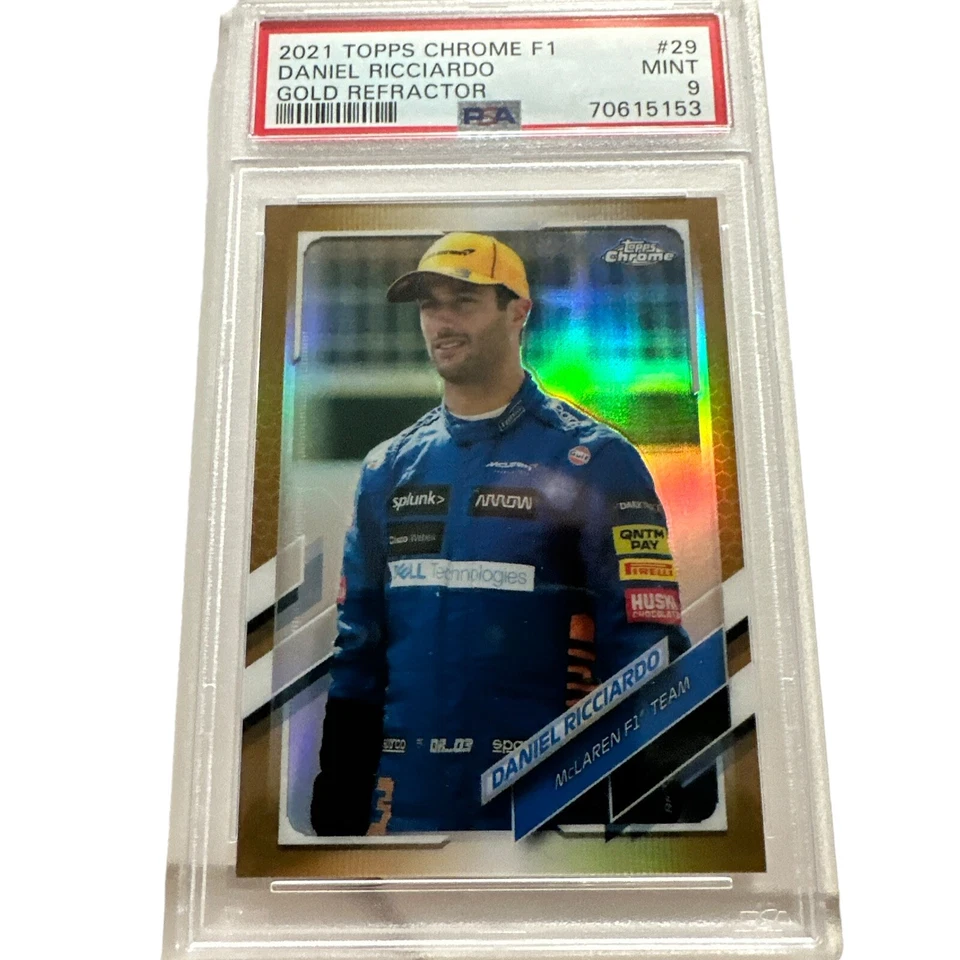 2021 Topps Chrome Formula 1 F1 Daniel Ricciardo PSA 9 #29 Gold Refractor /50 - Image 2 of 4