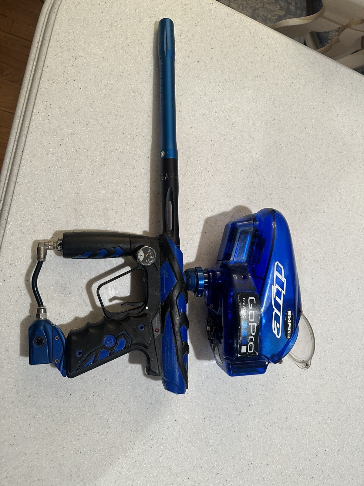 smart parts ion paintball marker with freak barrel and empier hopper eBay