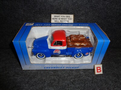 PEPSI COLA 1952 CHEVROLET 1//2 TON 3100 SERIES PICKUP TRUCK LIBERTY DIECAST B