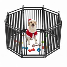 Thickened Dog Fence Durable  Sturdy Outdoor Yard Fence, 40" Height 8 Panels