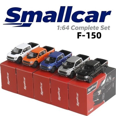 Smallcar 1:64 Ford F-150 Raptor Pickup Truck Opening Tailgate White Blue Black