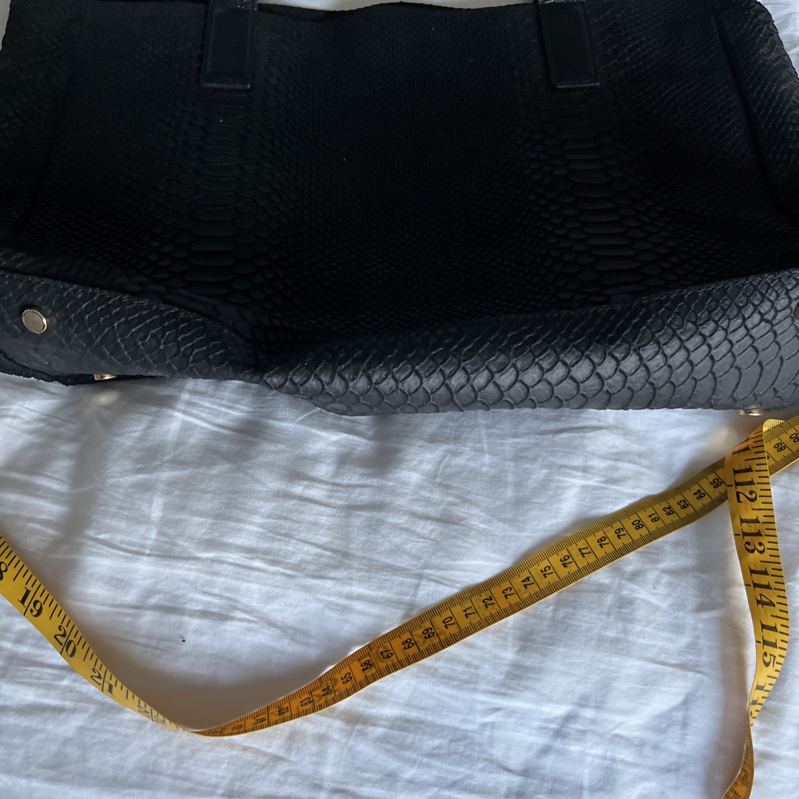 J McLaughlin Leather Tote Python Print - image 2