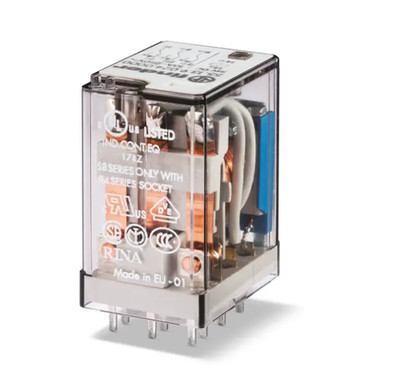 Finder Plug In Relay, 12V dc Coil, 7A Switching Current   (box of 10)