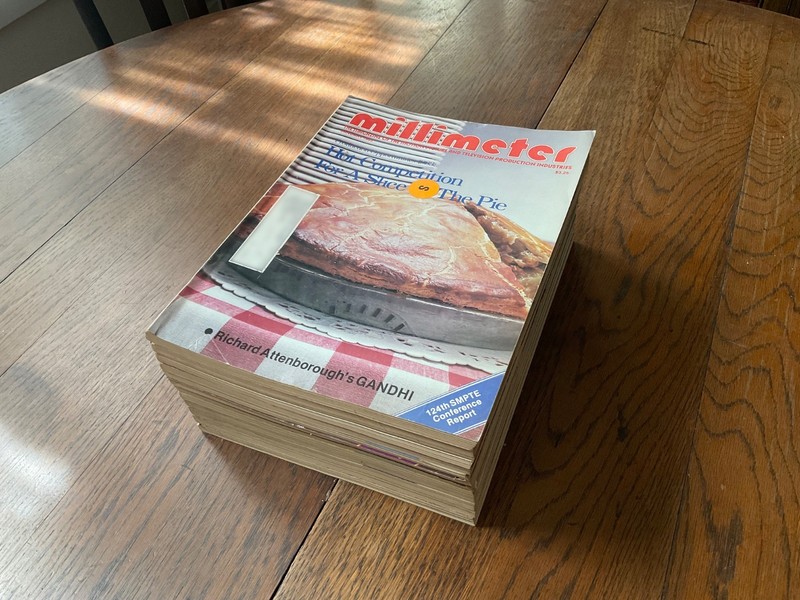 Millimeter Magazine - Entire Year of 1983 - Lot of 12 Issues (Jan -Dec)