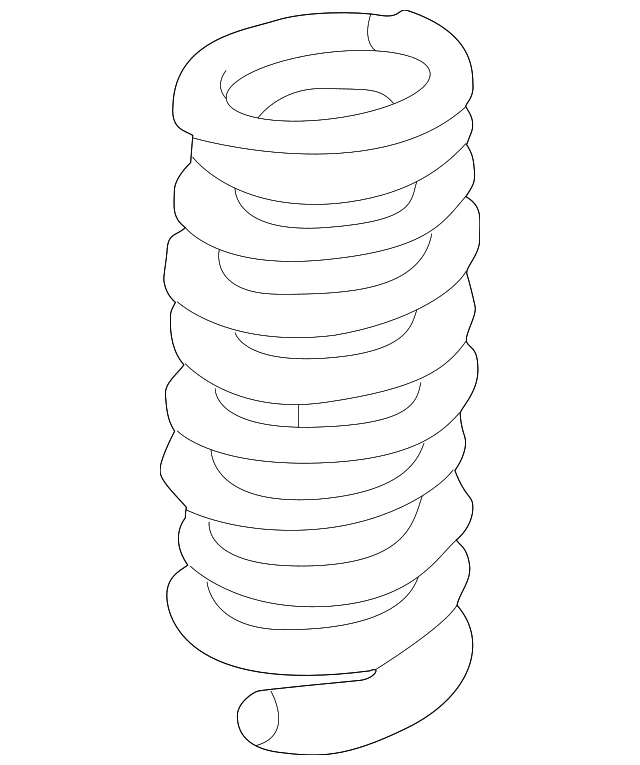 Genuine Audi 1996-2002 S4 A4 Quattro Coil Spring 8D5-511-115-D