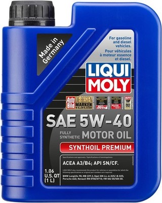 Synthoil Premium SAE 5W-40 | 1 L | Fully synthetic engine oil | SKU: 2040