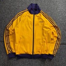 Adidas Ventus Yellow and Purple Track Top, Size L, Good Condition