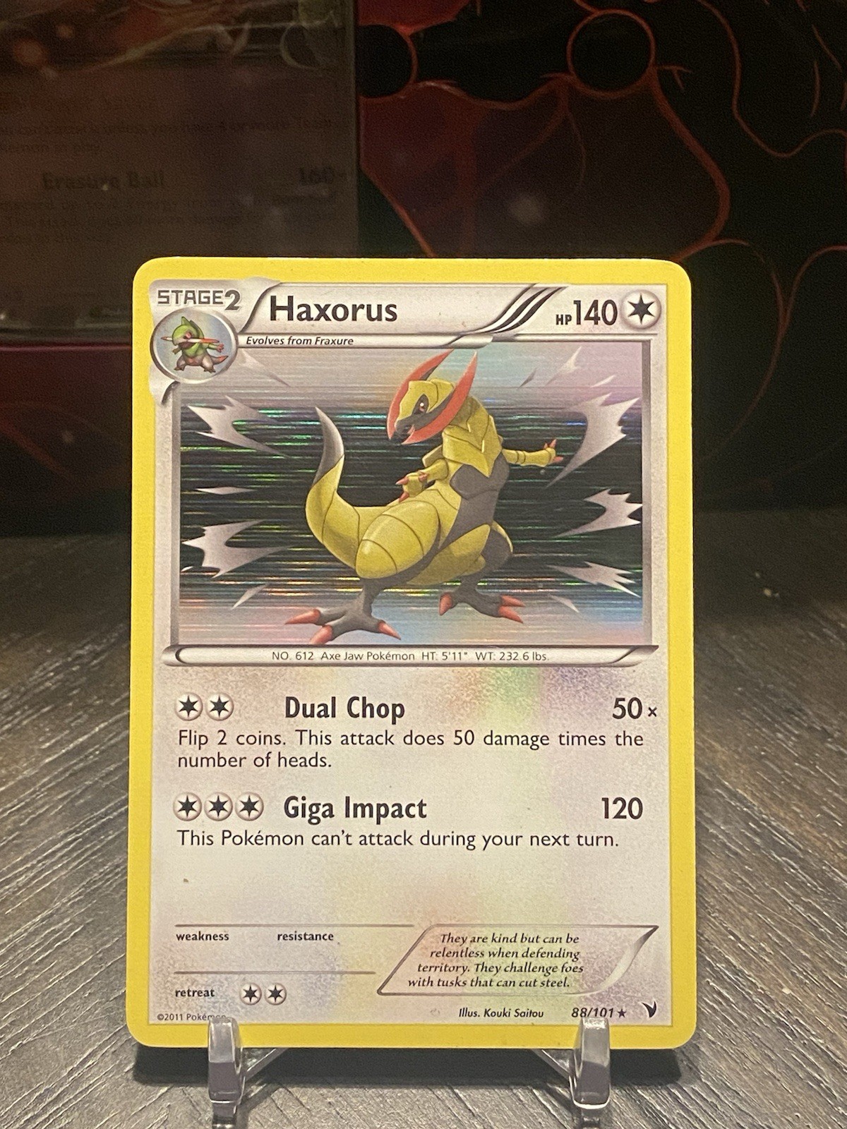 Haxorus 88/101 Noble Victories Holo Pokémon TCG  MP