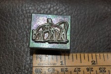 Vintage Rare Leather Working Figure Carving Tool Midas Stamp 8308 Two Doe Deers