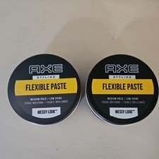 2 X Axe Messy Look Hair Flexible Paste Boosted Texture Styling 2.64 oz Lot of 2