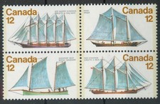 Canada 1977 Navi canadesi 3a serie set SG 902-905 MNH come nuovo *AFFRANCATURA COMBINATA*