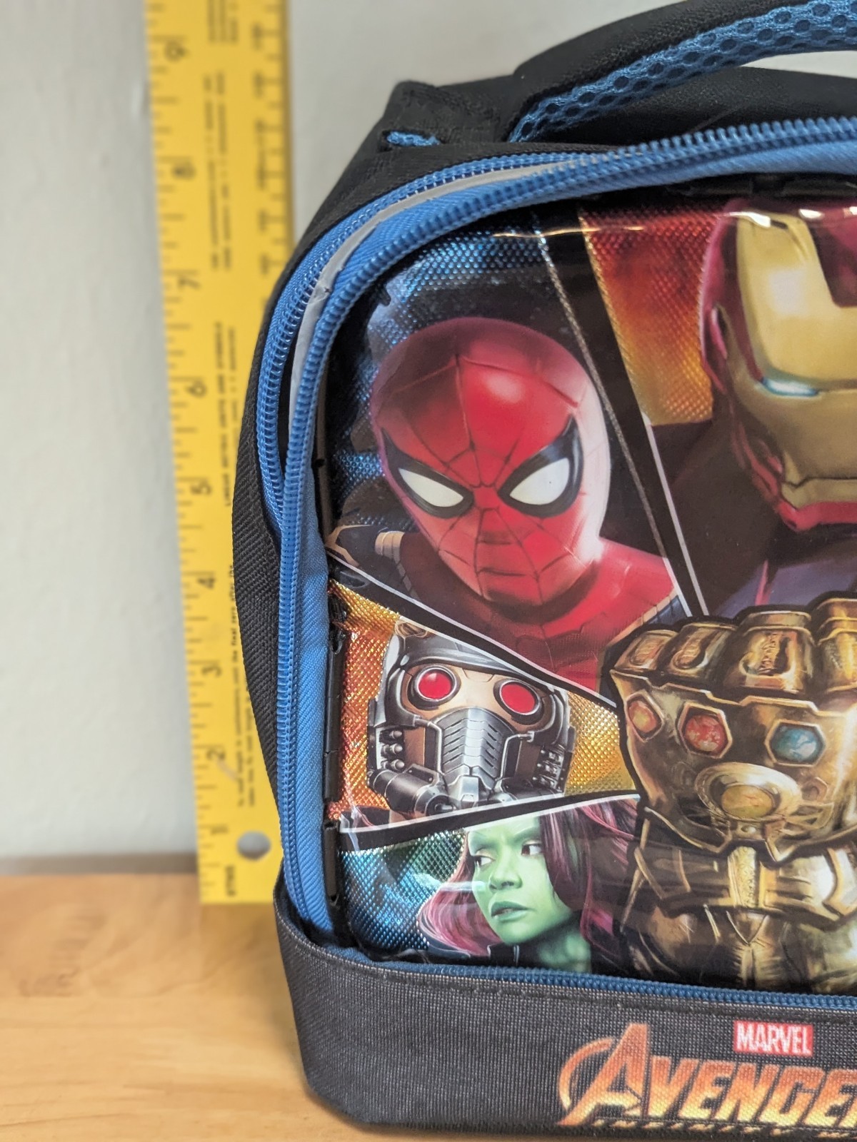 Avengers Infinity War Gauntlet LED Lunch Bag Rare IronMan spiderman hulk Blue image 5