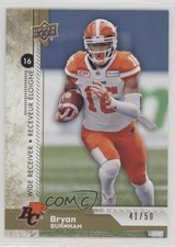 2018 Upper Deck CFL Gold 41/50 Bryan Burnham #86 n1u