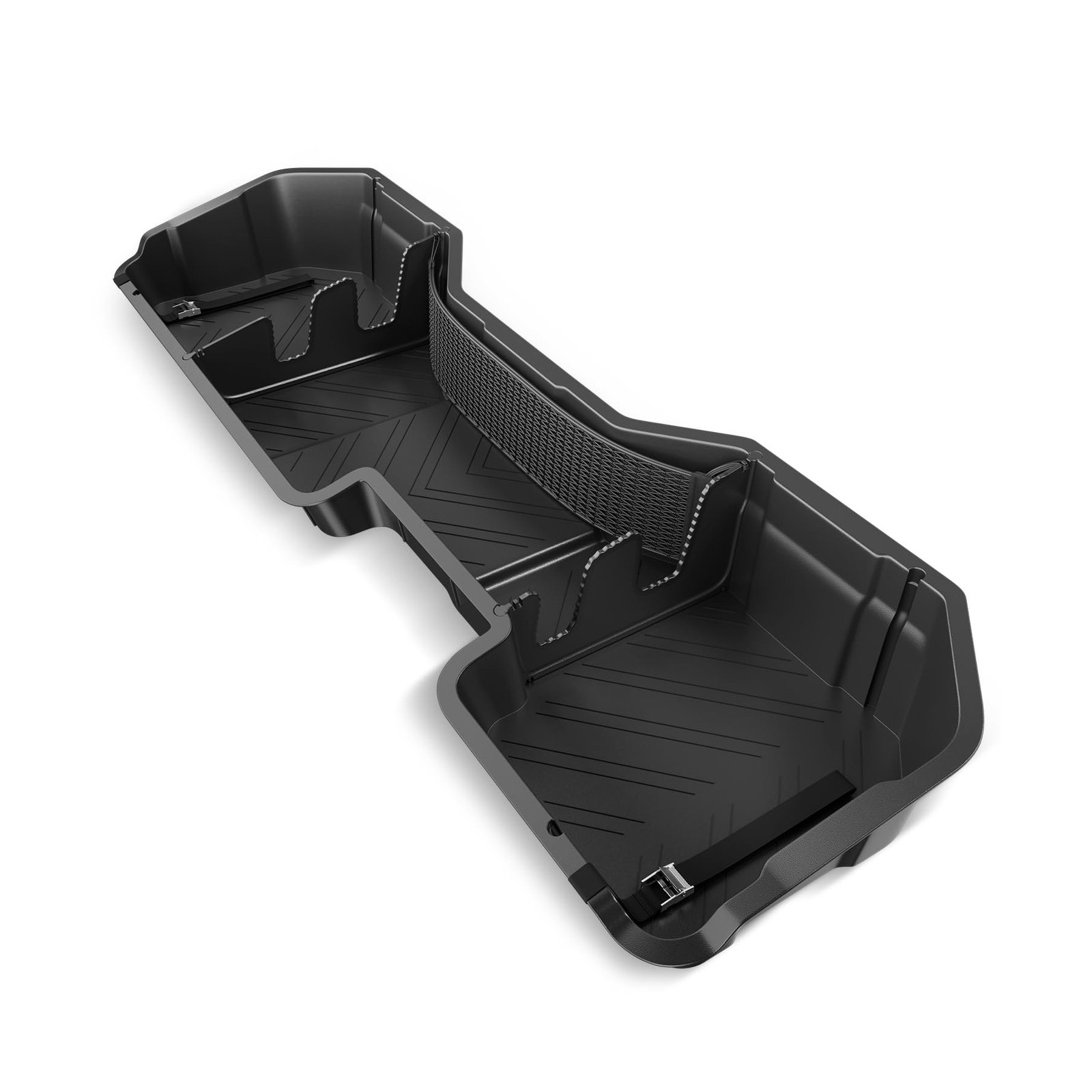 Rear Under Seat Tool Cargo Storage Box Organizer Tray Compatible with Chevy S...