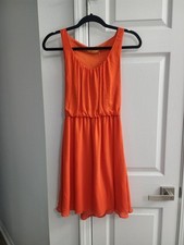 Alice + Olivia Sleeveless Orange Dress – Women's Summer Party Dress, Size XS