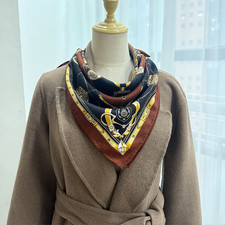 70 Cashmere 30 Silk pattern Print Bandana Shawl Scarf 26'' Neckerchief Wrap