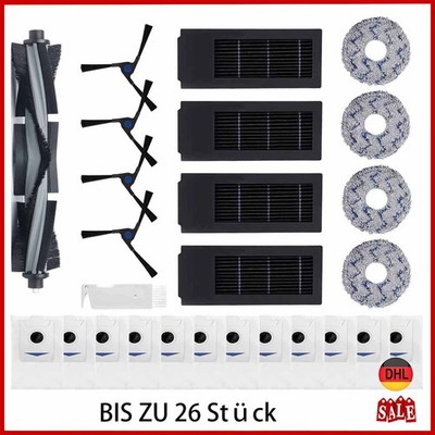 Zubehör für ECOVACS Deebot X2 Omni/DEX86/X2 Pro Filter Bürsten Beutel Wischtuch