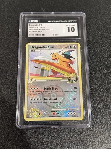 Dragonite FB 56/147 Pokemon Crosshatch Holo League Promo Supreme Victors