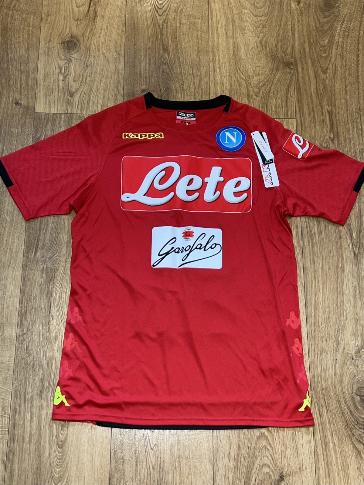 BNWT Napoli Kappa 2018/19 Home Training, Red. Men’s XL ✅