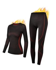  Thermal Underwear Base Layer Long Johns for Cold Weather X-Small Classic Red