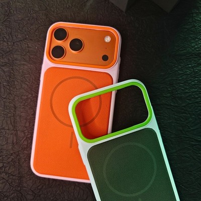 MagSafe Handyhülle Tech-Wovenstoff Case für iPhone 17 16 15 Pro Max Schutz Hülle