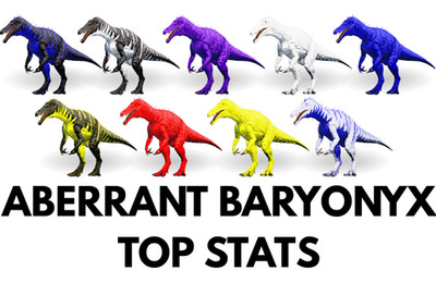 Aberrant Baryonyx TOP STATS Clone Ark Survival Ascended Official PVE